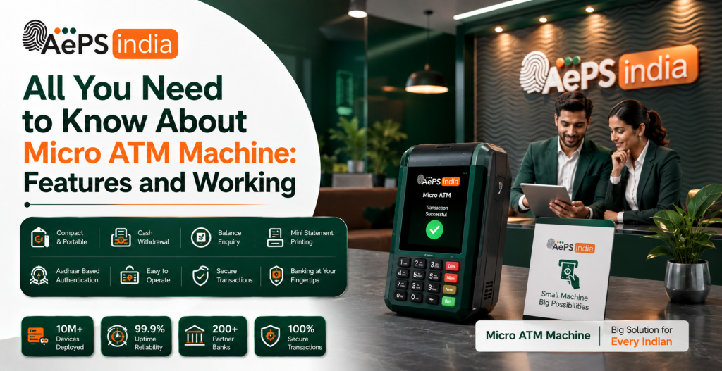 All You Need to Know About Micro ATM Machine: Features and Working