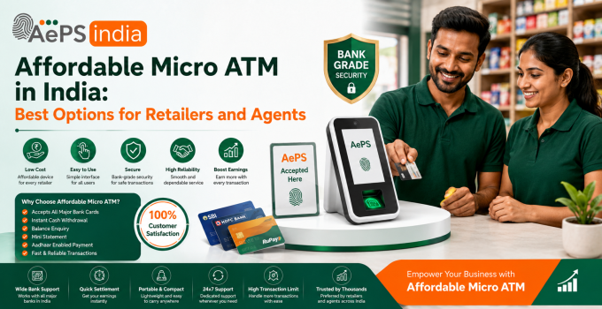 Affordable Micro ATM in India: Best Options for Retailers and Agents