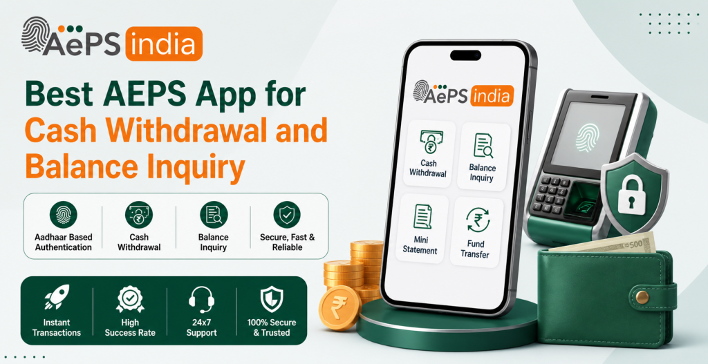 Best AEPS App for Cash Withdrawal and Balance Inquiry