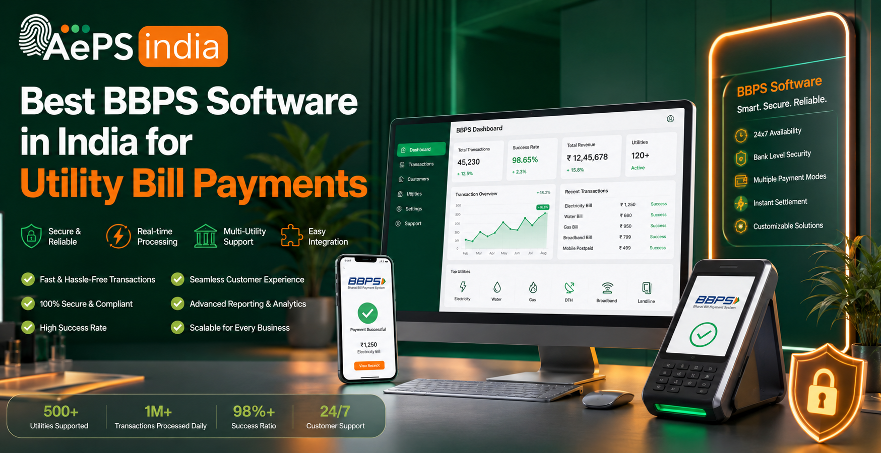 Best BBPS Software in India for Utility Bill Payments | AEPS India