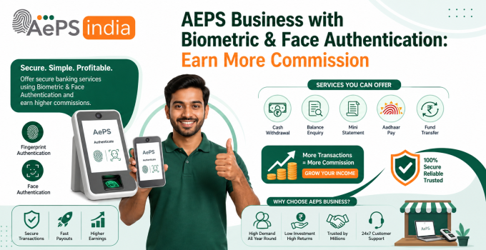 AEPS Business with Biometric & Face Authentication: Earn More Commission