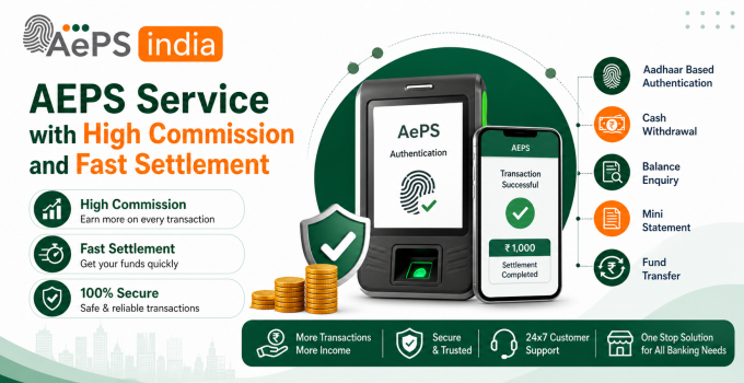 AEPS Service with High Commission and Fast Settlement