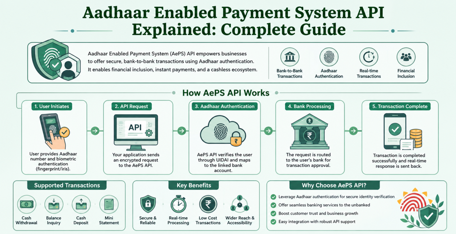 Aadhaar Enabled Payment System (AEPS) API in India | Secure Banking API ...