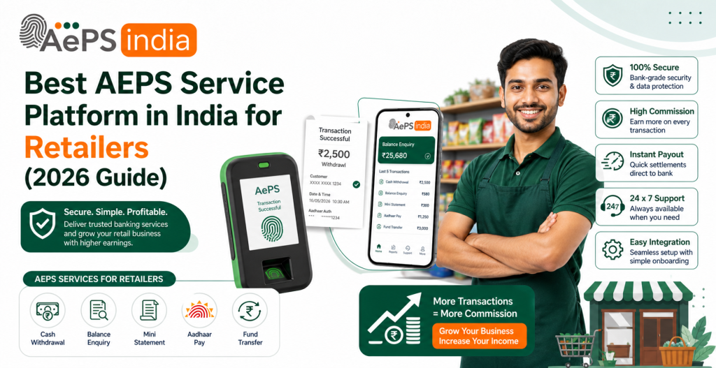 Best AEPS Service Platform in India for Retailers (2026 Guide)