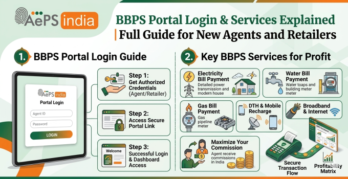 BBPS Portal Login & Services Explained | Full Guide for New Agents and Retailers
