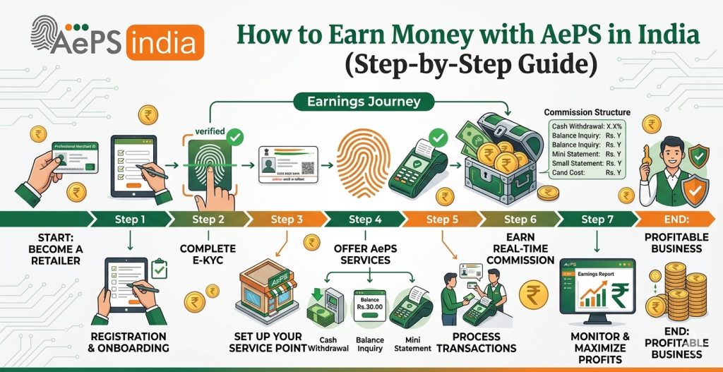 How to Earn Money with AePS in India (Step-by-Step Guide)