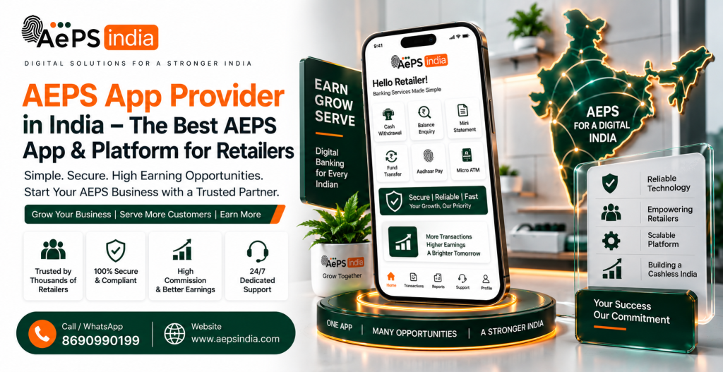 AEPS App Provider in India – The Best AEPS App & Platform for Retailers