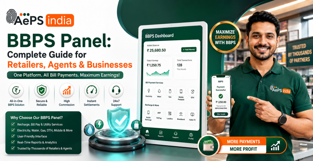 BBPS Panel: Complete Guide for Retailers, Agents & Businesses