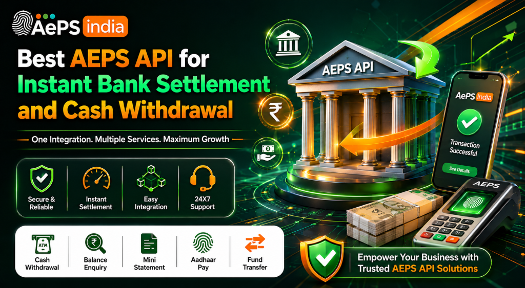 Best AEPS API for Instant Bank Settlement and Cash Withdrawal