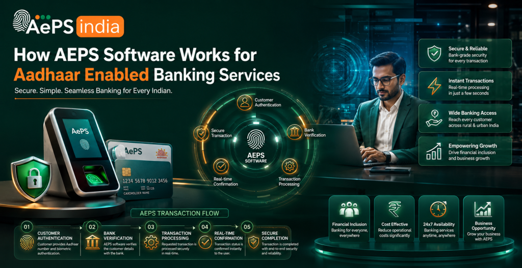How AEPS Software Works for Aadhaar Enabled Banking Services