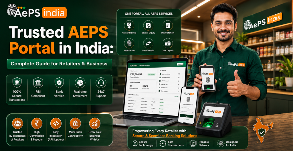 Trusted AEPS Portal in India: Complete Guide for Retailers & Business