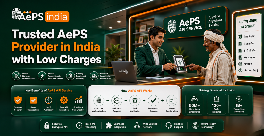 Trusted AePS Provider in India with Low Charges