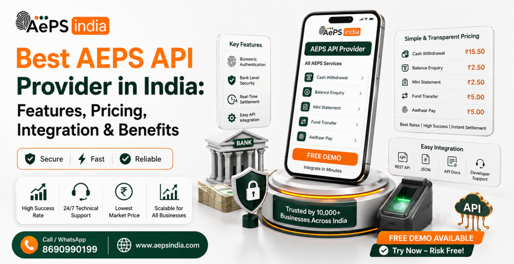 Best AEPS API Provider in India: Features, Pricing, Integration & Benefits