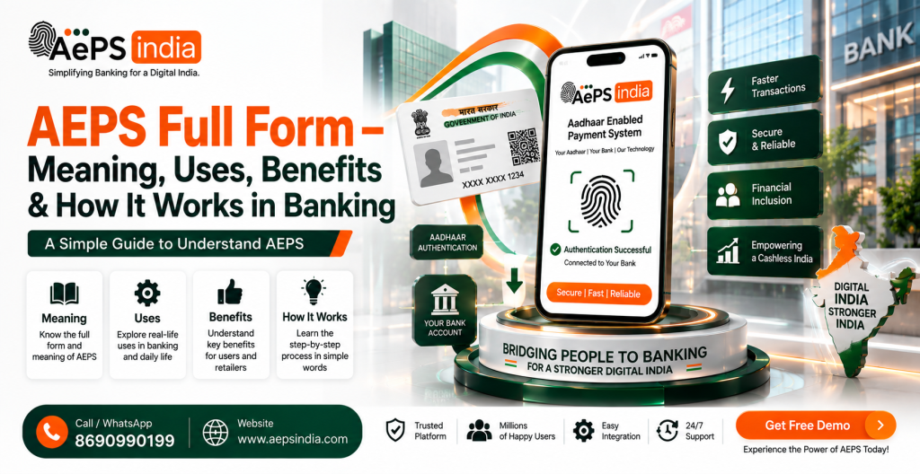 AEPS Full Form – Meaning, Uses, Benefits & How It Works in Banking
