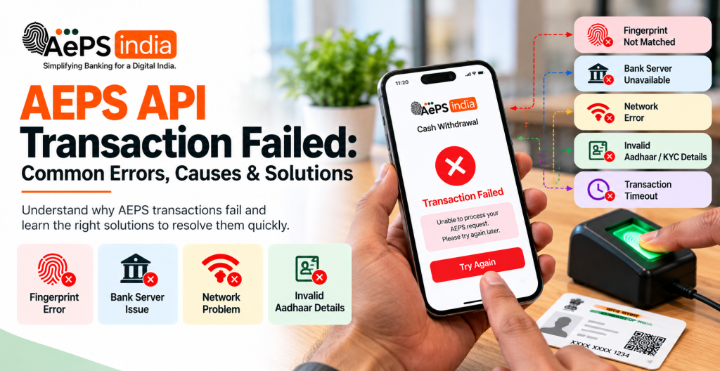 AEPS API Transaction Failed: Common Errors, Causes & Solutions